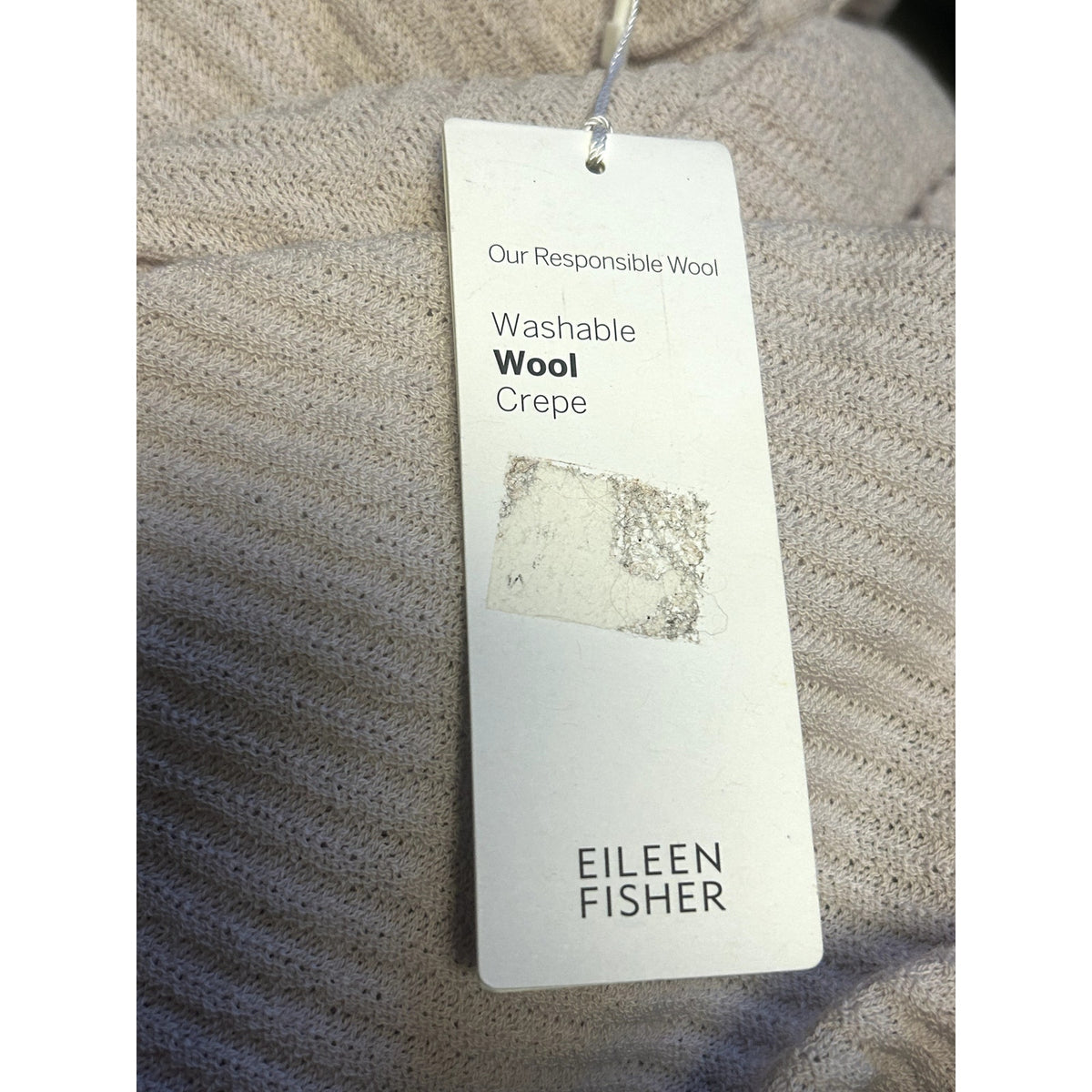 Eileen Fisher NWT Side Slit Wool Ballet Ceramic Tunic Sweater Size XS