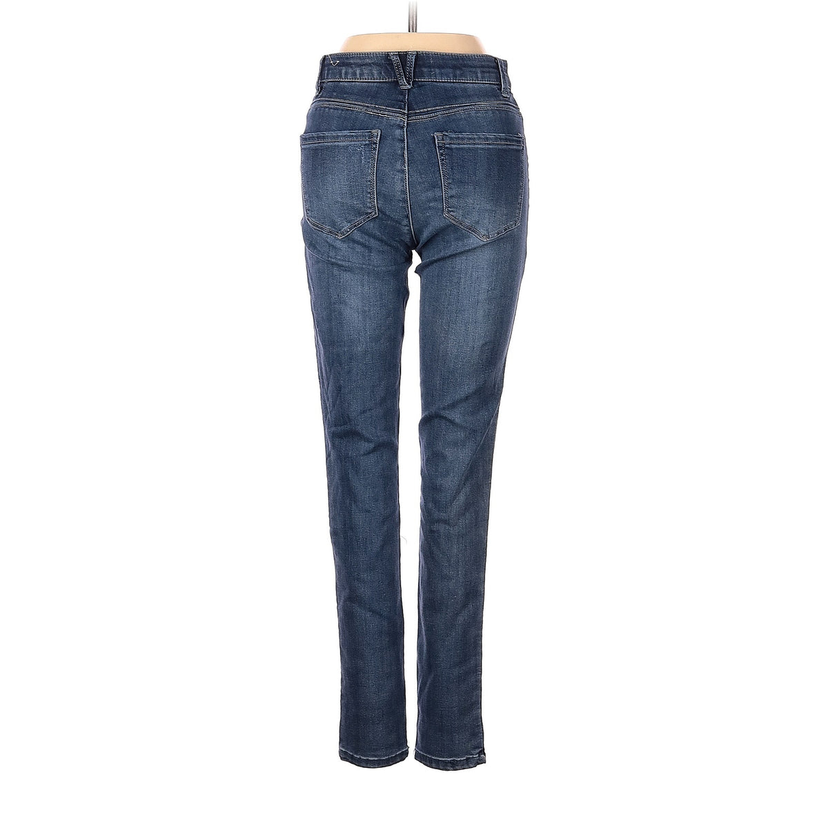 Wit & Wisdom Jeans Size 0 Blue Distressed Denim Skinny Mid Rise Pants