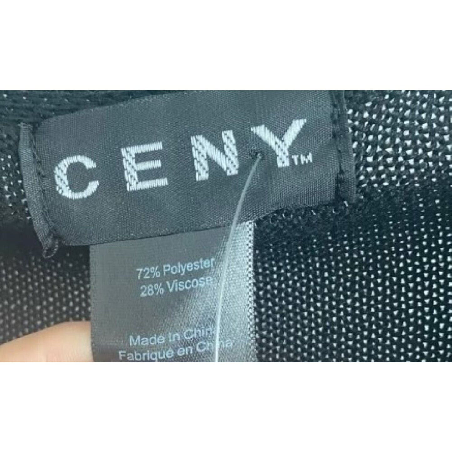 Ceny Open Front Long Cardigan Drop Shoulders Pockets Extra Small/XS Black NWT