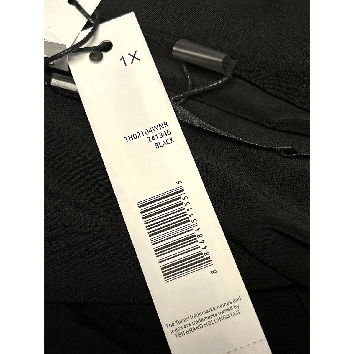 T Tahari NWT Open Front Cardigan Black Sheer Hem Size 1X