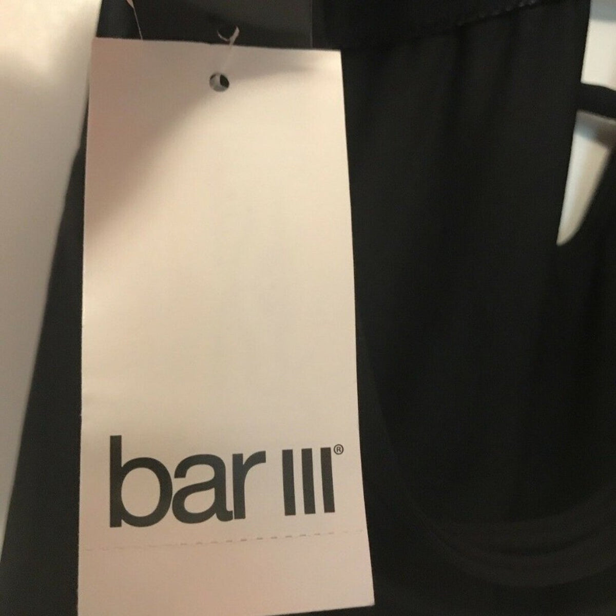 Bar III Nailhead Embellished Plunging Strappy Swim Size Large