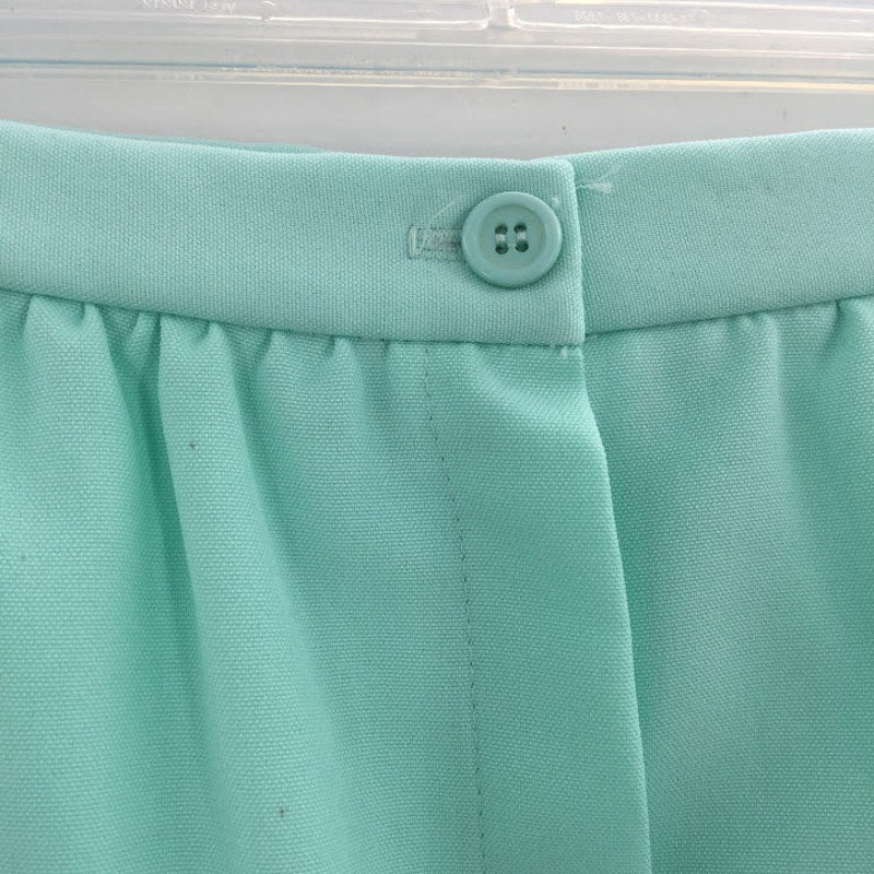 Perry Classics Vintage Mint GREEN A-Line Skirt Polyester Size 14 WIGGLE PENCIL