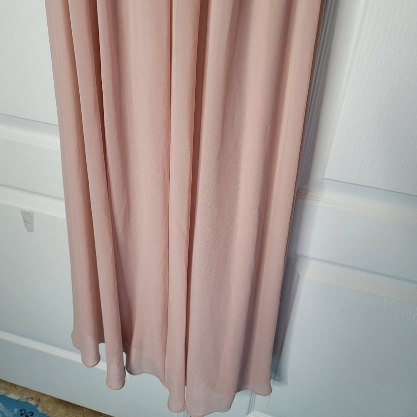 Bill Levkoff Frost Rose High-Neck Long Bridesmaid Dress NEW Size 0 Maxi Formal