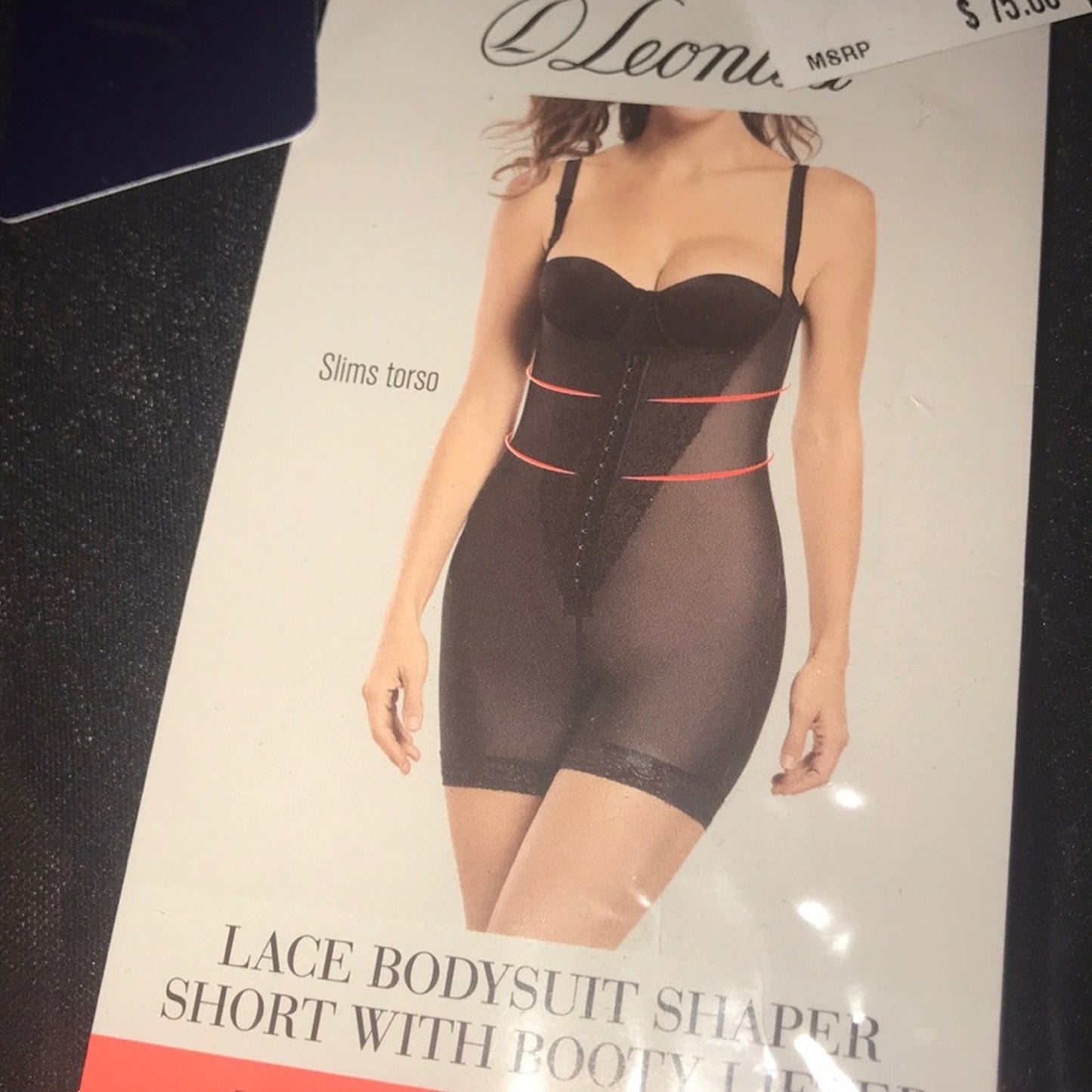 Leonisa NEW Lace Bodysuit Shaper Short Size XXL shapewear Girdle Trainer NEW