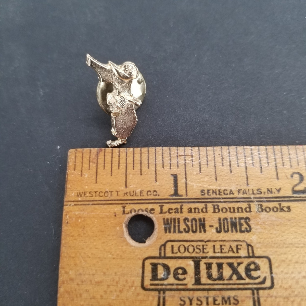 Vintage Golf Club Golfer Florida Lapel Pins LOT OF FOUR Golden tie tack