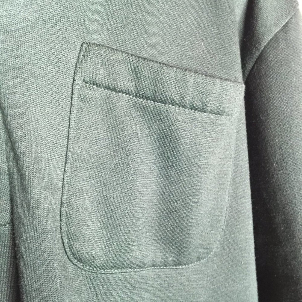 Haband Long Sleeve Activewear Jacket Front Pocket Green Full zip Medium