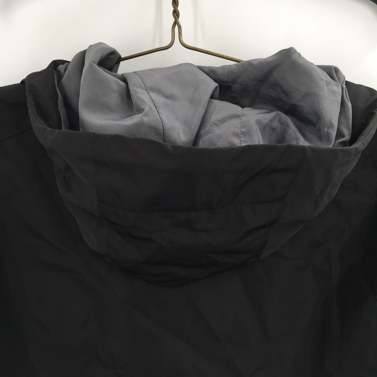 Noize Windbreaker Techno Bonded Hooded Rain Jacket Long Sleeve Black SZ X-Large