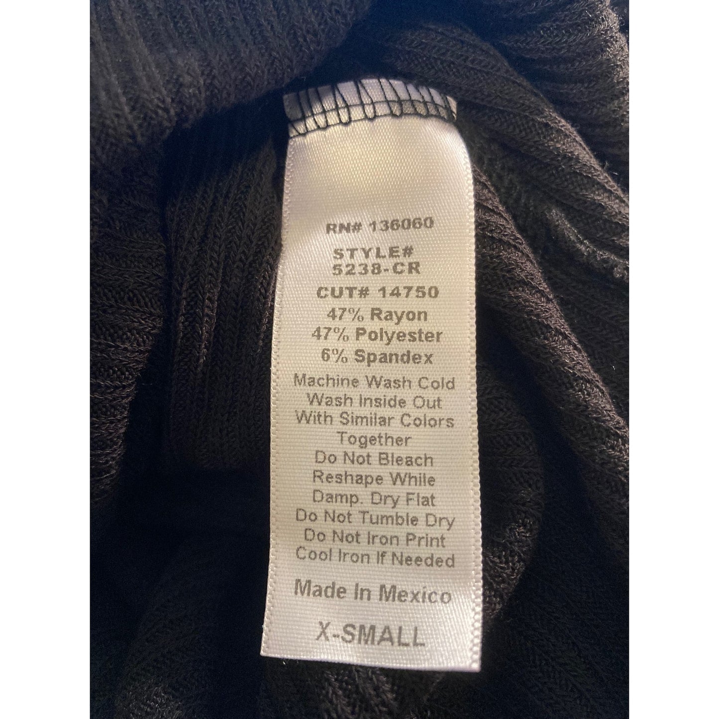 PST by Project Social T Wren Cozy Rib Hoodie Pullover XS/Extra Small Black NWT