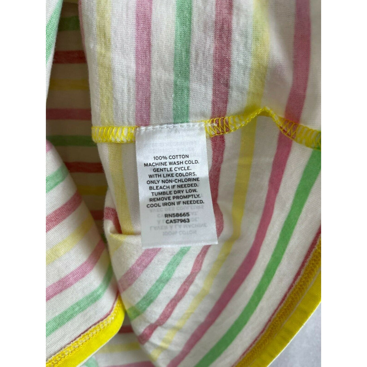 Harper Canyon Girls Kids Striped Long Ruffle Sleeve Dress Multicolor Size 5 NWT