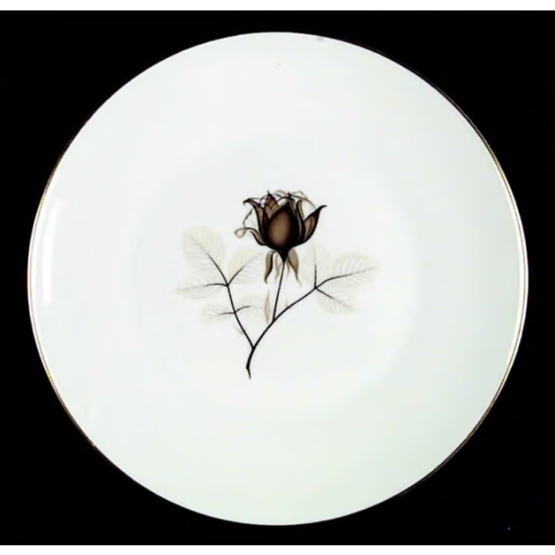 Vintage Rosenthal Shadow Rose Dinner Plate 9.75" Replacement Piece 1980s Dish