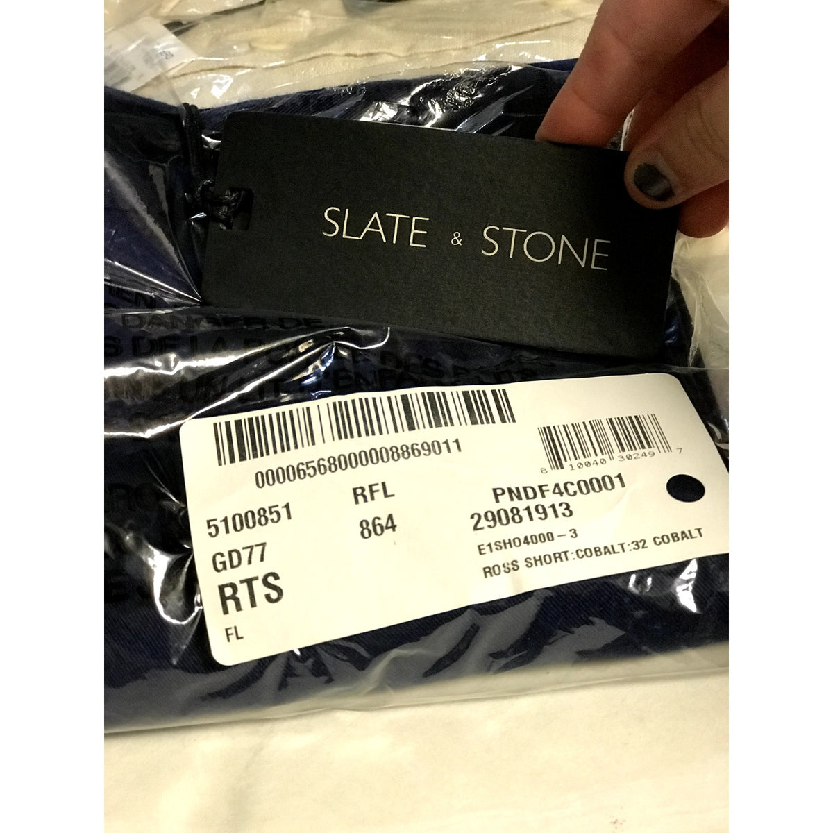 Slate & Stone NWT Cotton Ross Shorts Color Cobalt Blue Men's Size 32