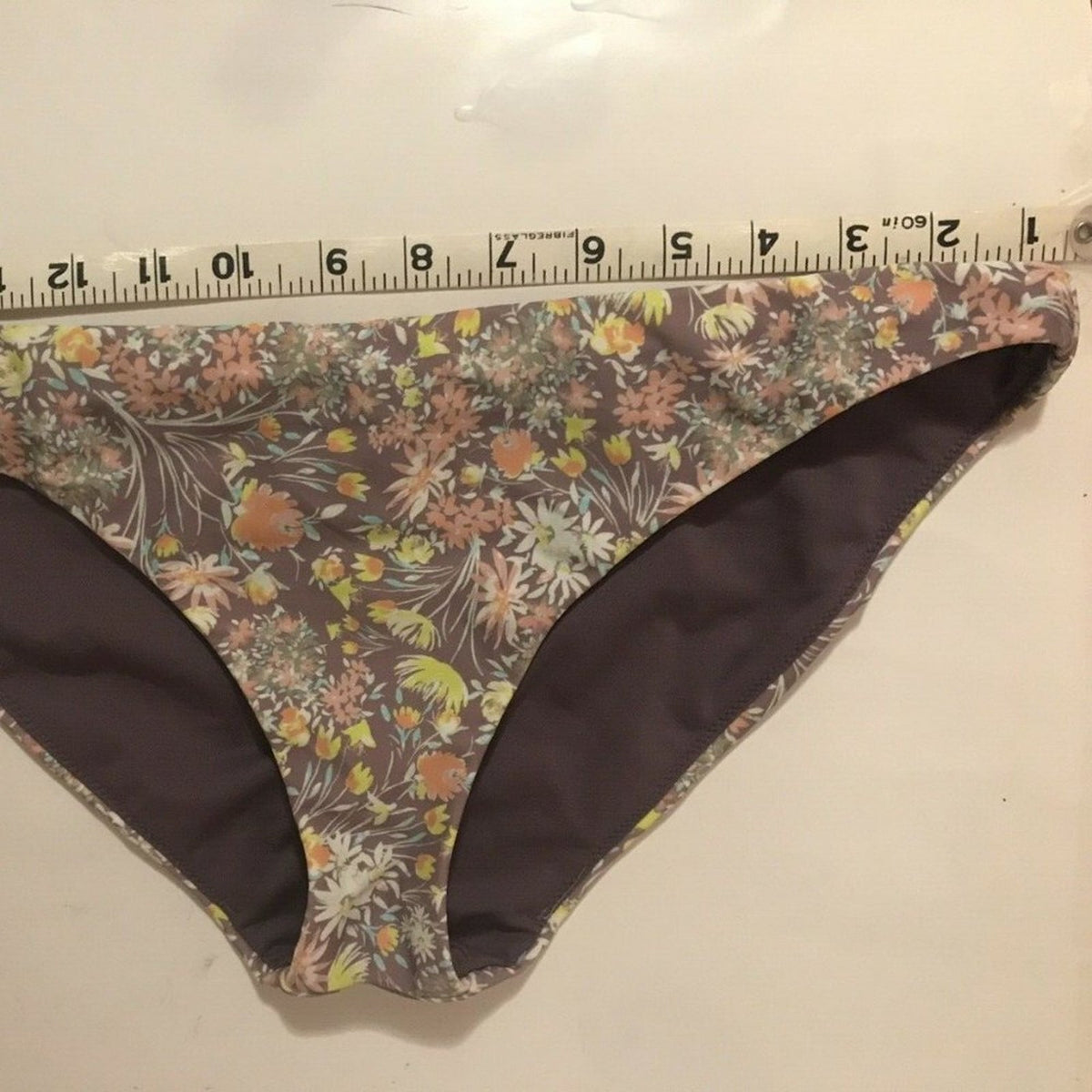 NWT Raisins Lavendar Floral Hipster Bikini Bottom Size Large