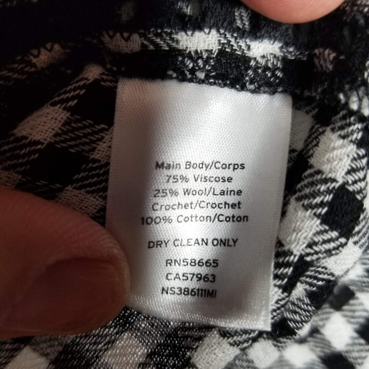 NEW Nordstrom Signature Gingham Print Blouse Top wOMENS Medium Flutter sleeve