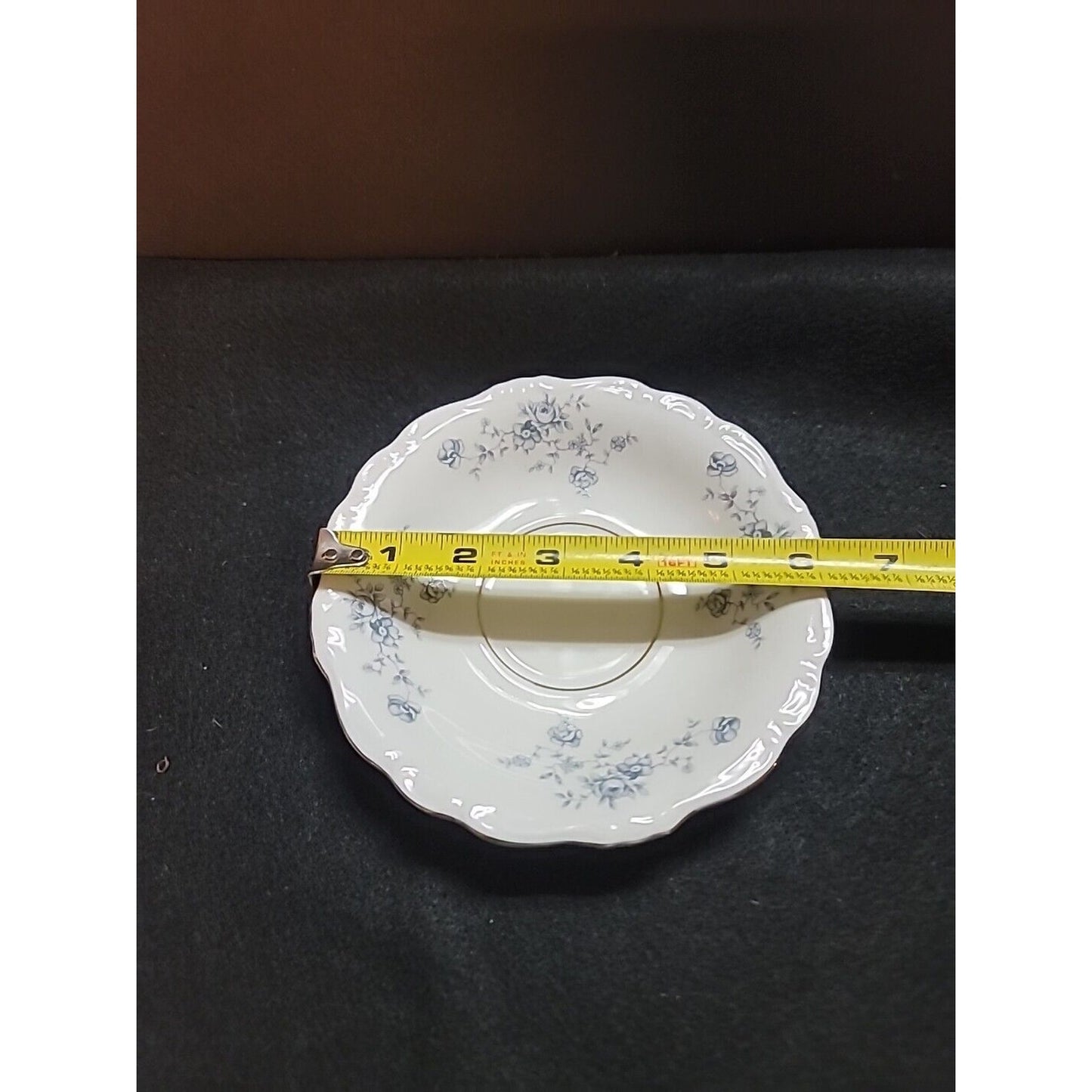 Johann Haviland Bavaria Germany Saucer Replacement Dish 6" White w/ Blue Flowers