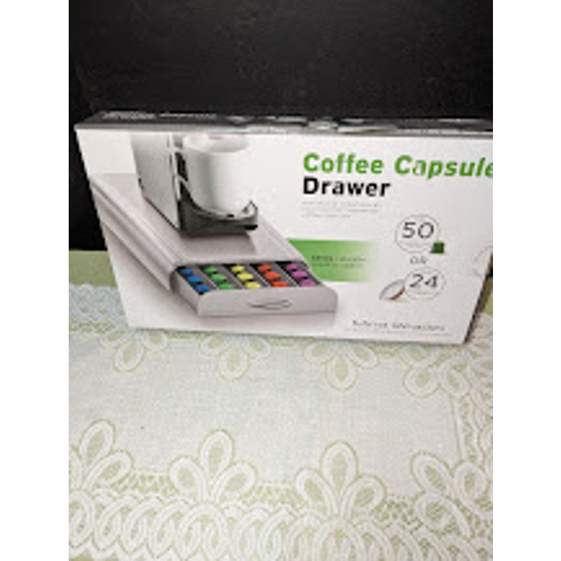 Mind Reader Nespresso Coffee Capsule Rectangular One Drawer Storage Organizer