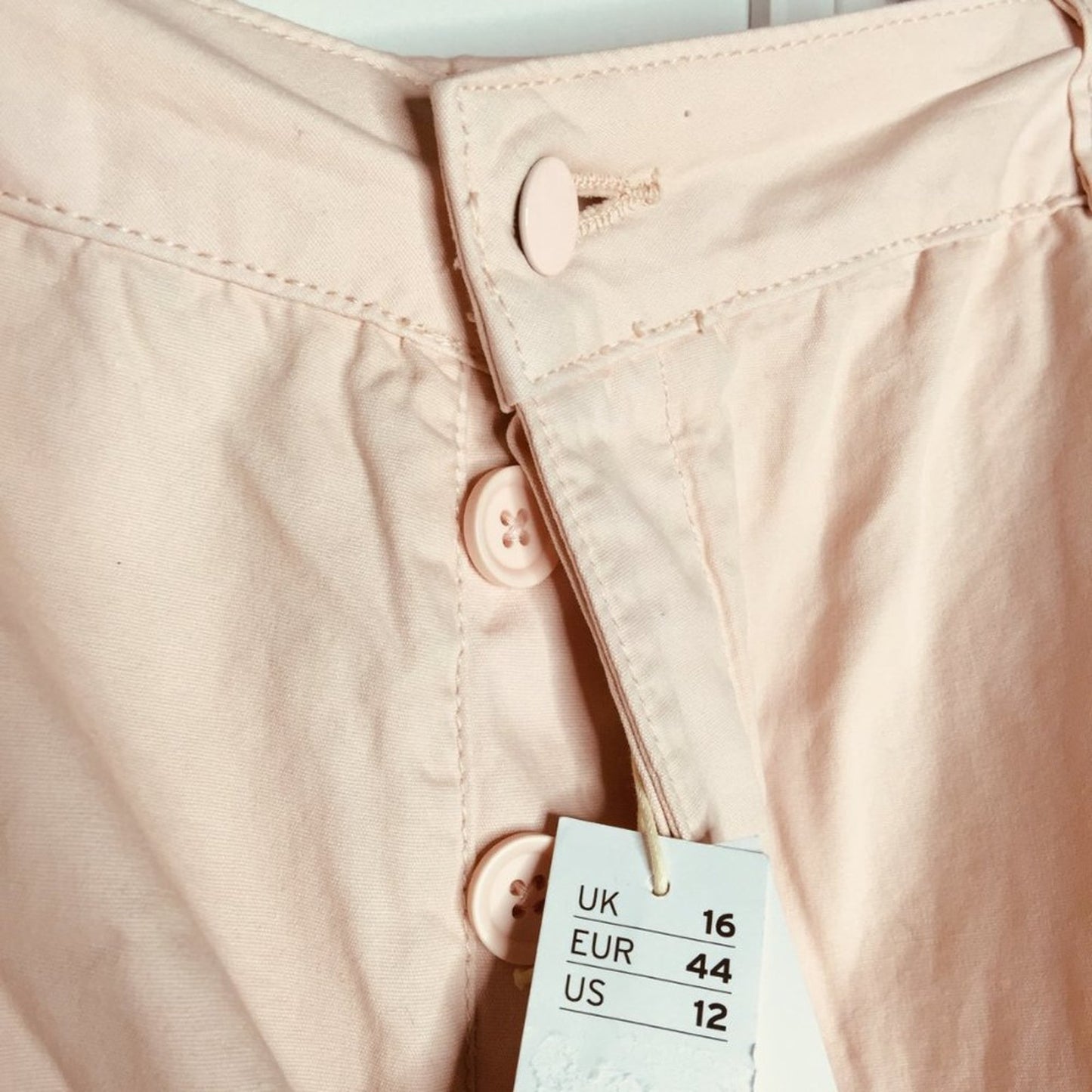 TOPSHOP NWT Terry Cuff Trouser Button Fly High Rise Pants PARACHUTE style baggie
