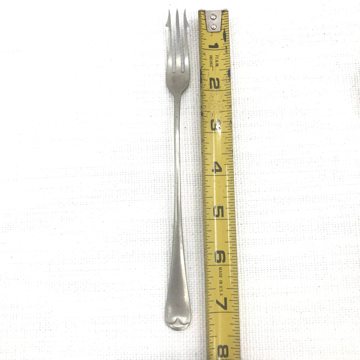 Nevada Silver D & A Flatware Pickle Fork Spiked Tines 7.5" long
