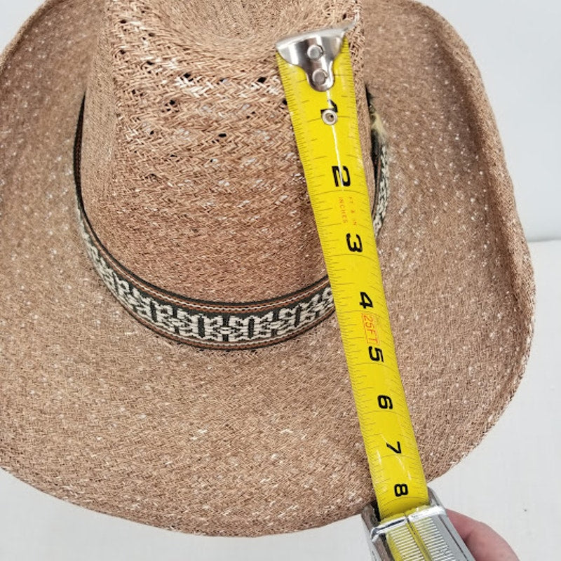 Steven Western VINTAGE cowboy hat gaucho tall crown lightweight summer roper