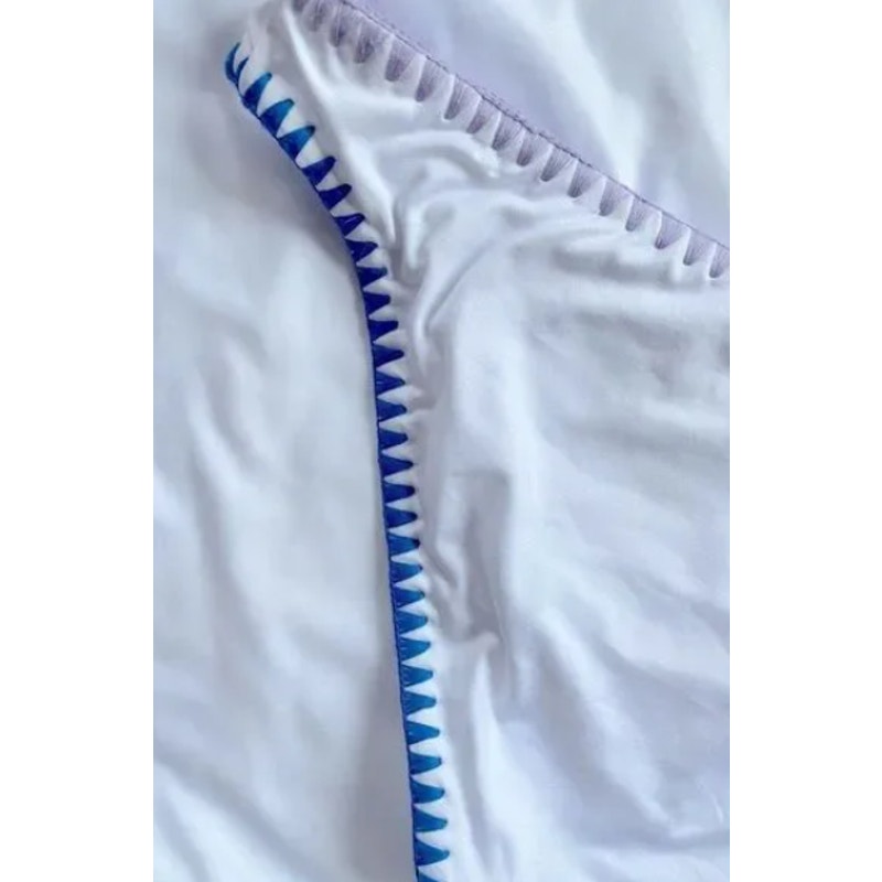 Bar III Smocking Solids White Embroidered Bikini Swim Bottom Large NWT sWIMWEAR