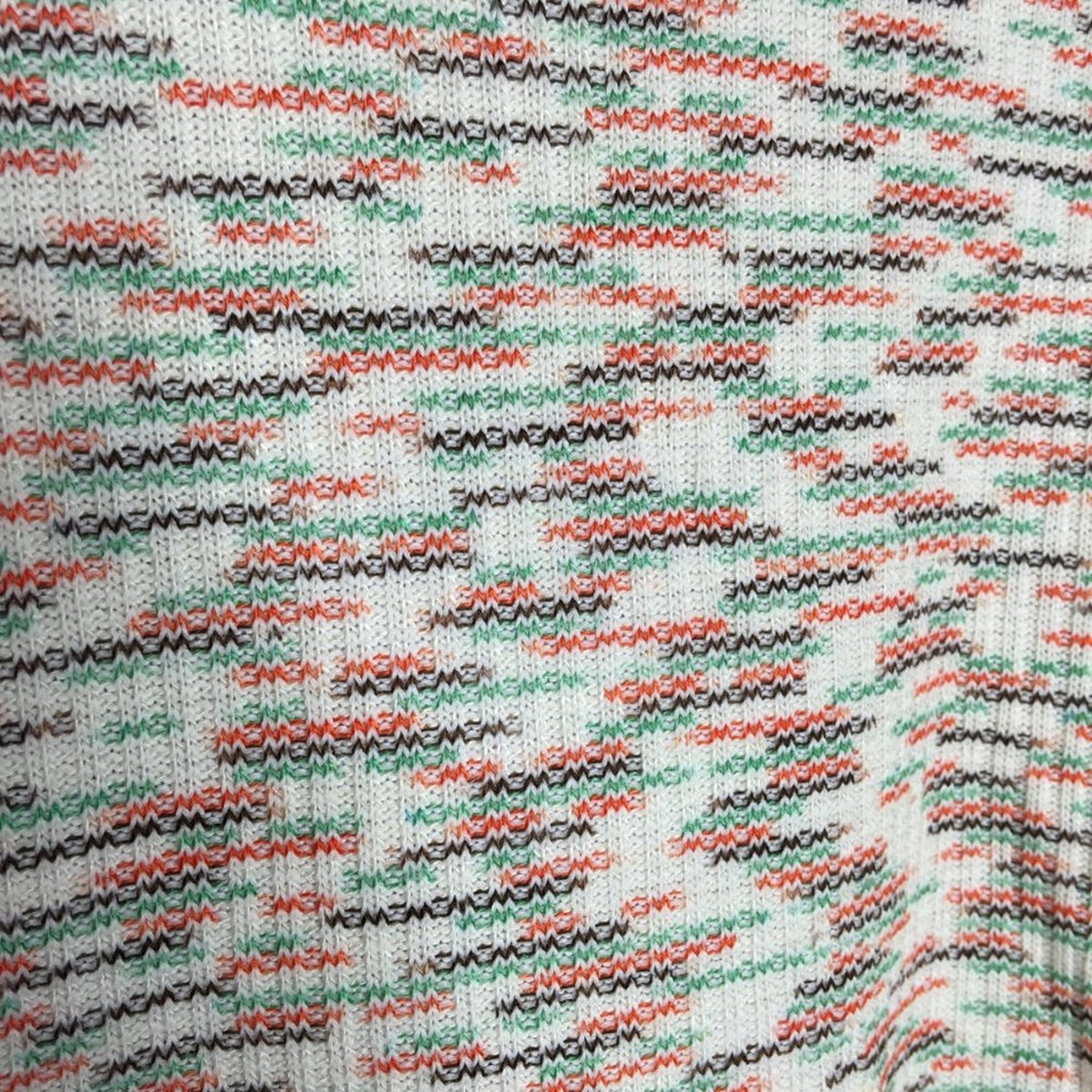 Codexmode Pullover Sweater Long Sleeve V- Neck Space Dye Green Multi Size Large
