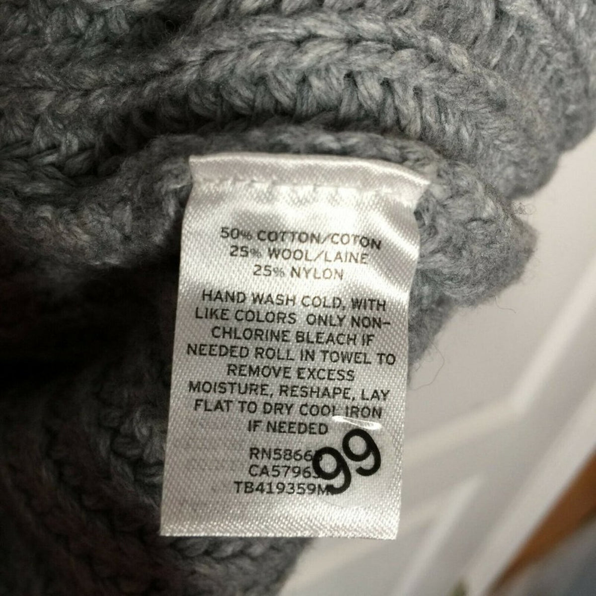 Treasure & Bond V-Neck Pullover Knitted Sweater Dolman Sleeve XXL Grey NEW 2XL