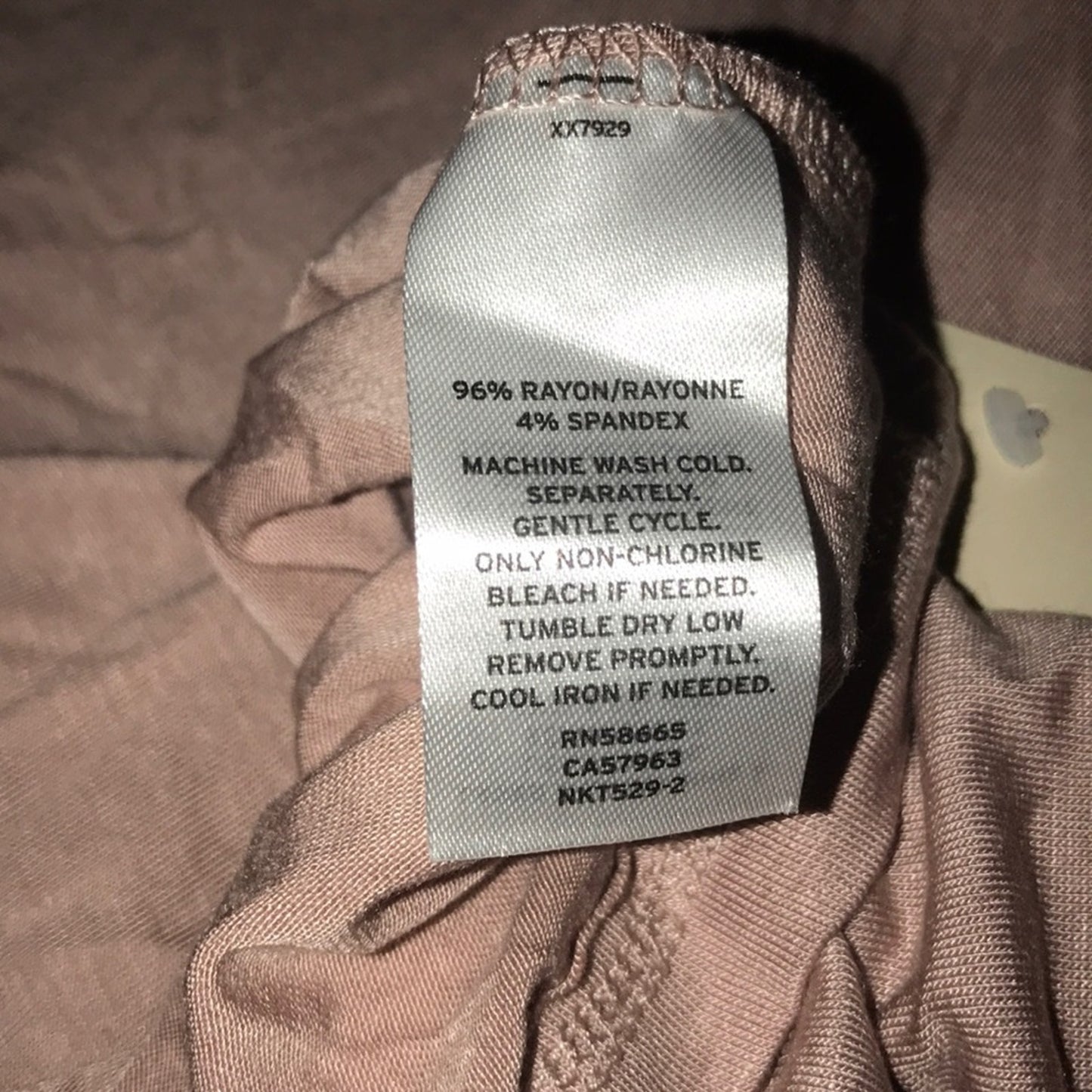 14th & Union Mock Neck Tie Back Blouse Size Large