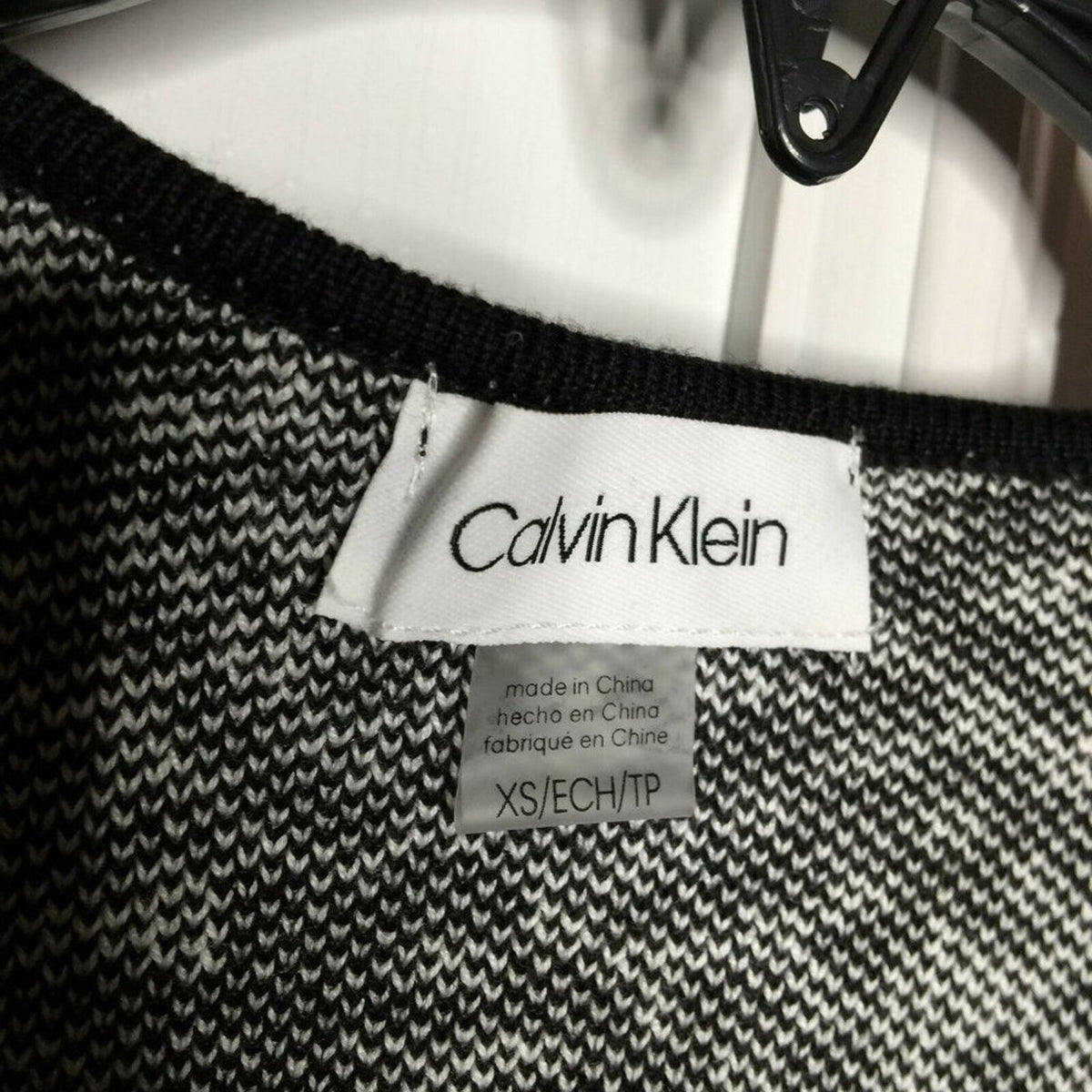 Calvin Klein Cardigan Sweater Open XS Animel Print Straight Hem NEW OVERSIZED