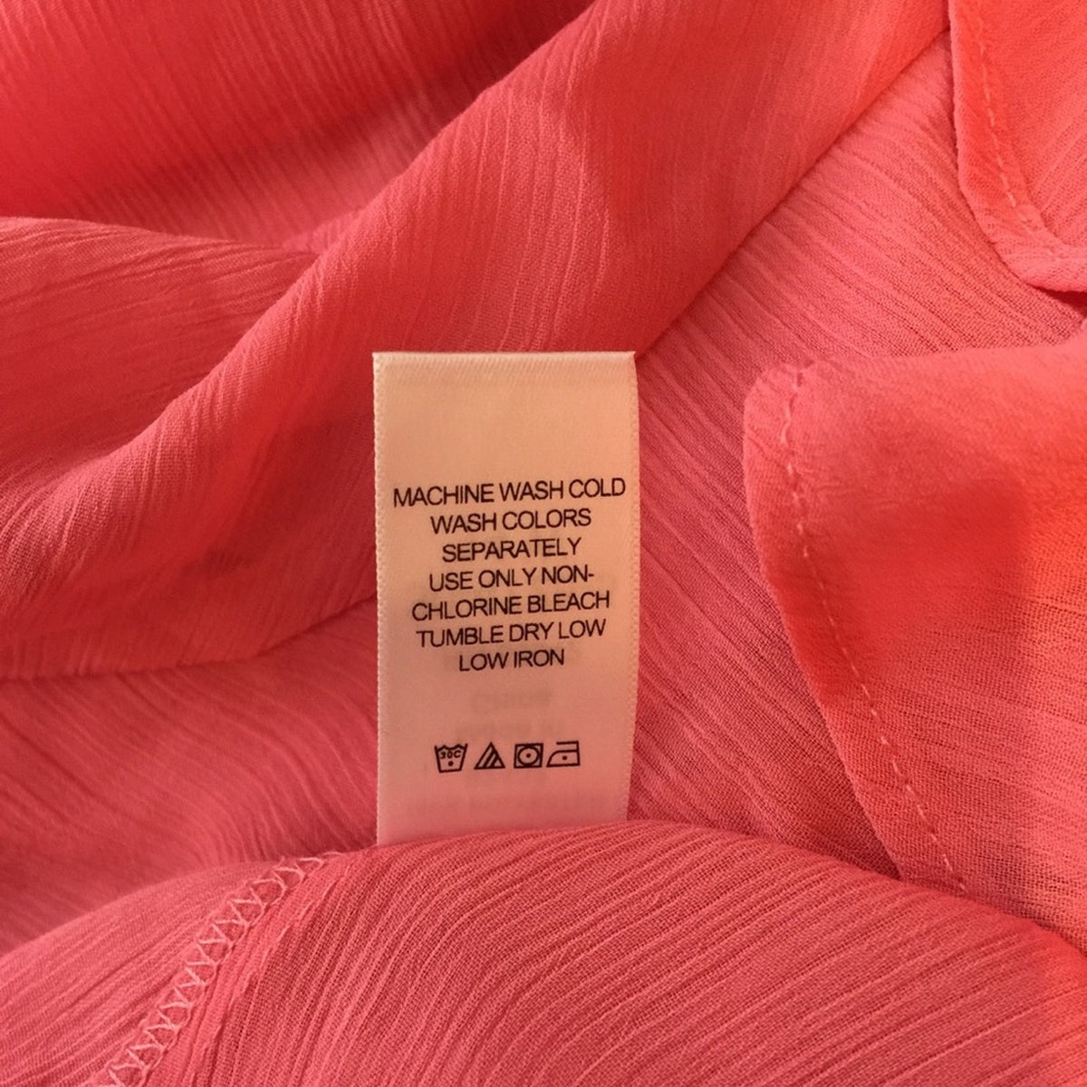 Roaman’s Pink Salmon Cover Up Beachwear Duster 14W Gauzy Hi Low Hem