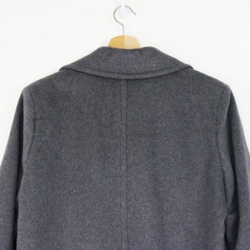 Sam Edelman Double Breasted Wool Blend Coat SIZE 4 Charcoal Grey NEW Jacket