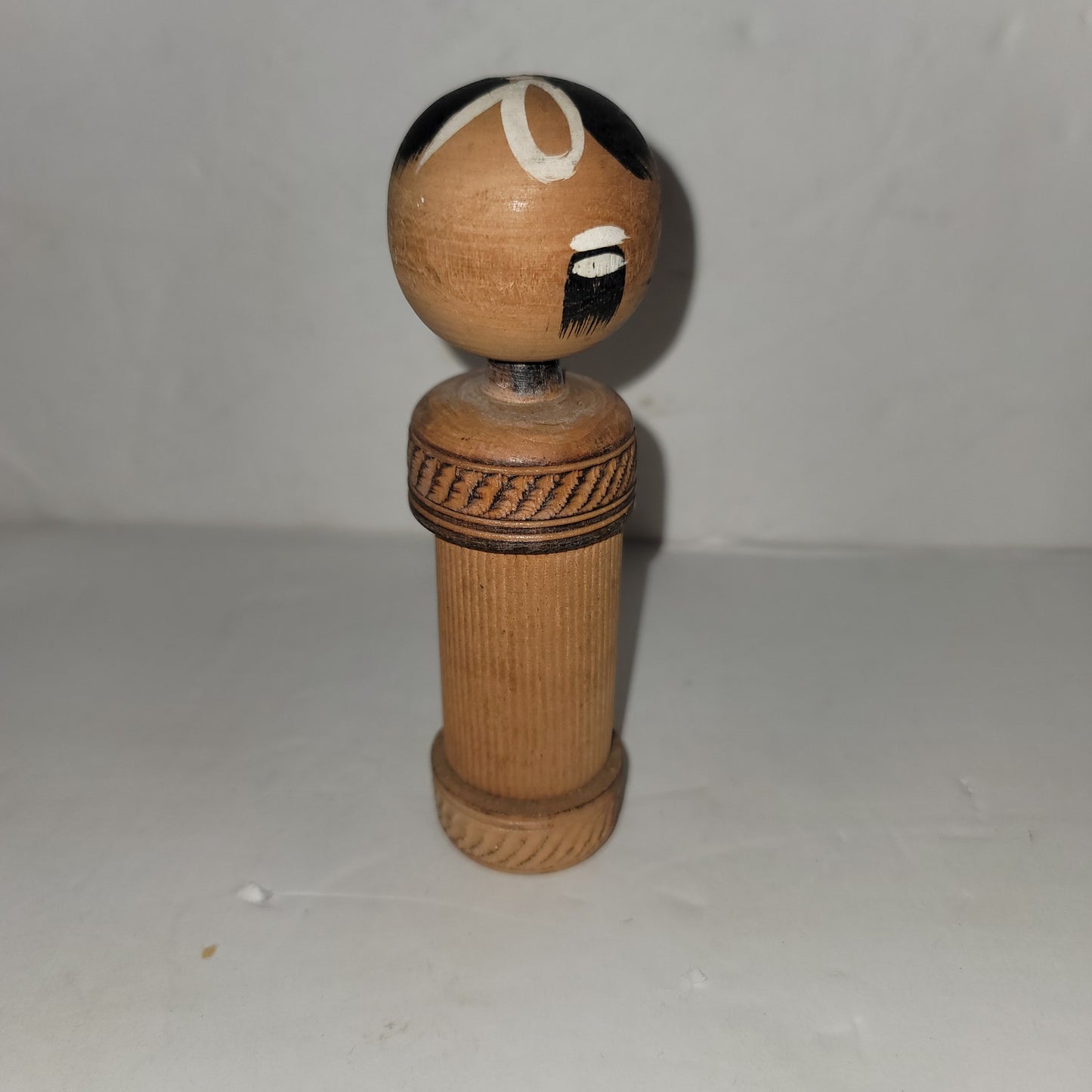 Vintage Kokeshi Doll wood bobble head toy 1960 Japan