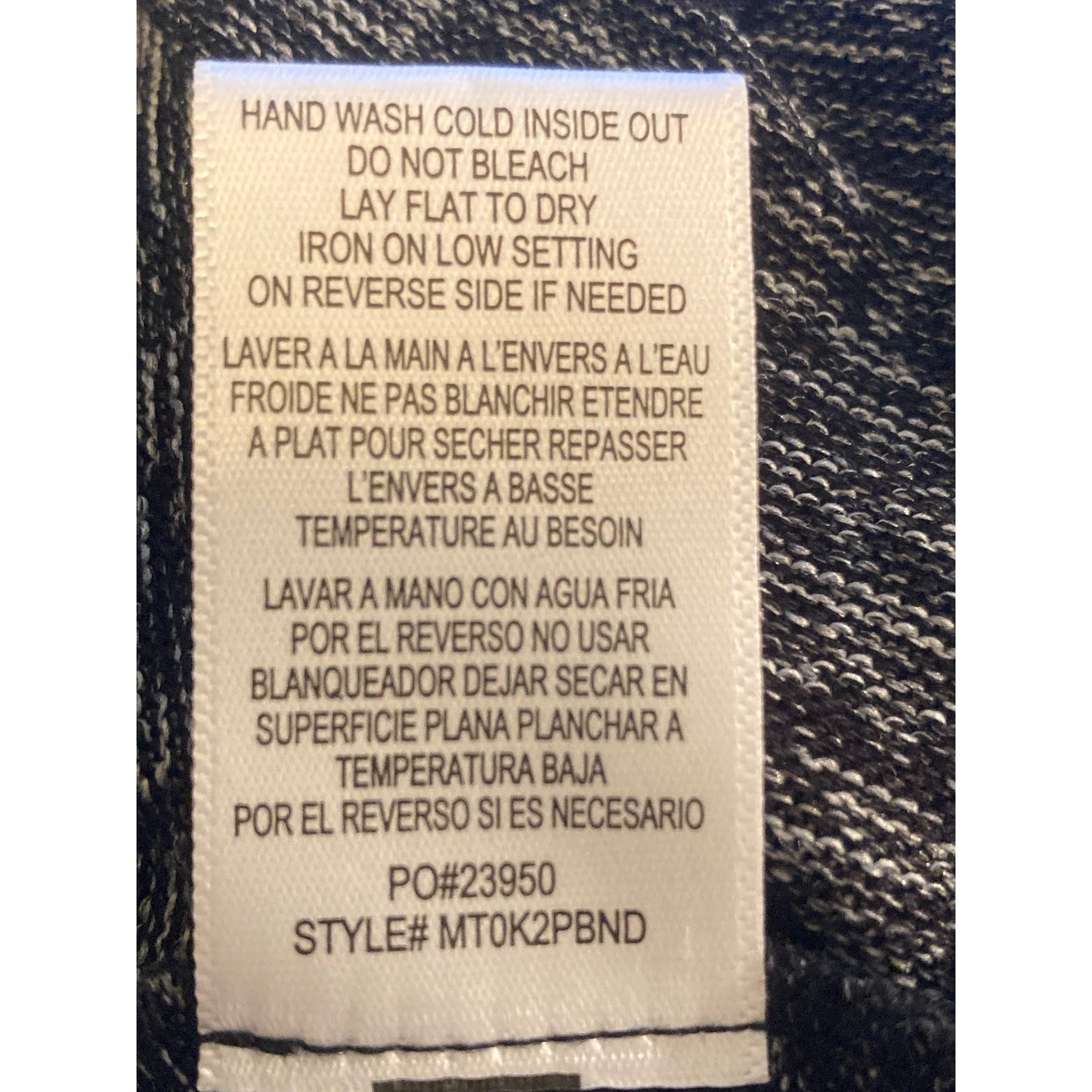 Bobeau Layered Look Long Sleeve Tunic Top Sz XS/Extra Small Raven Black Mix NWT
