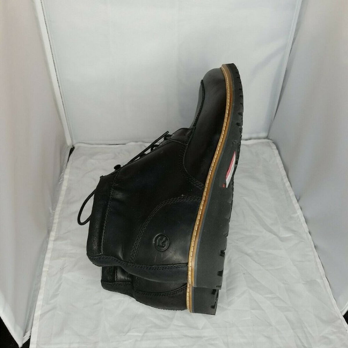 Rockport Marshall Rugged Moc Toe Black Ankle Boots CH2442 Mens Size 12 Wide NEW