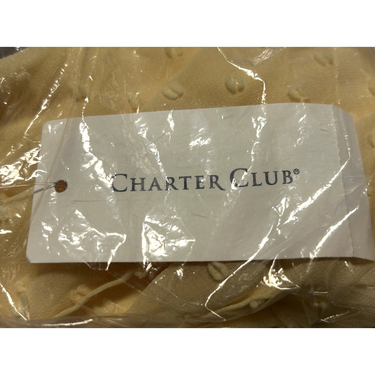 Charter Club Double-Ruffle Textured Pintuck Top Citron Aura Yellow Size XS