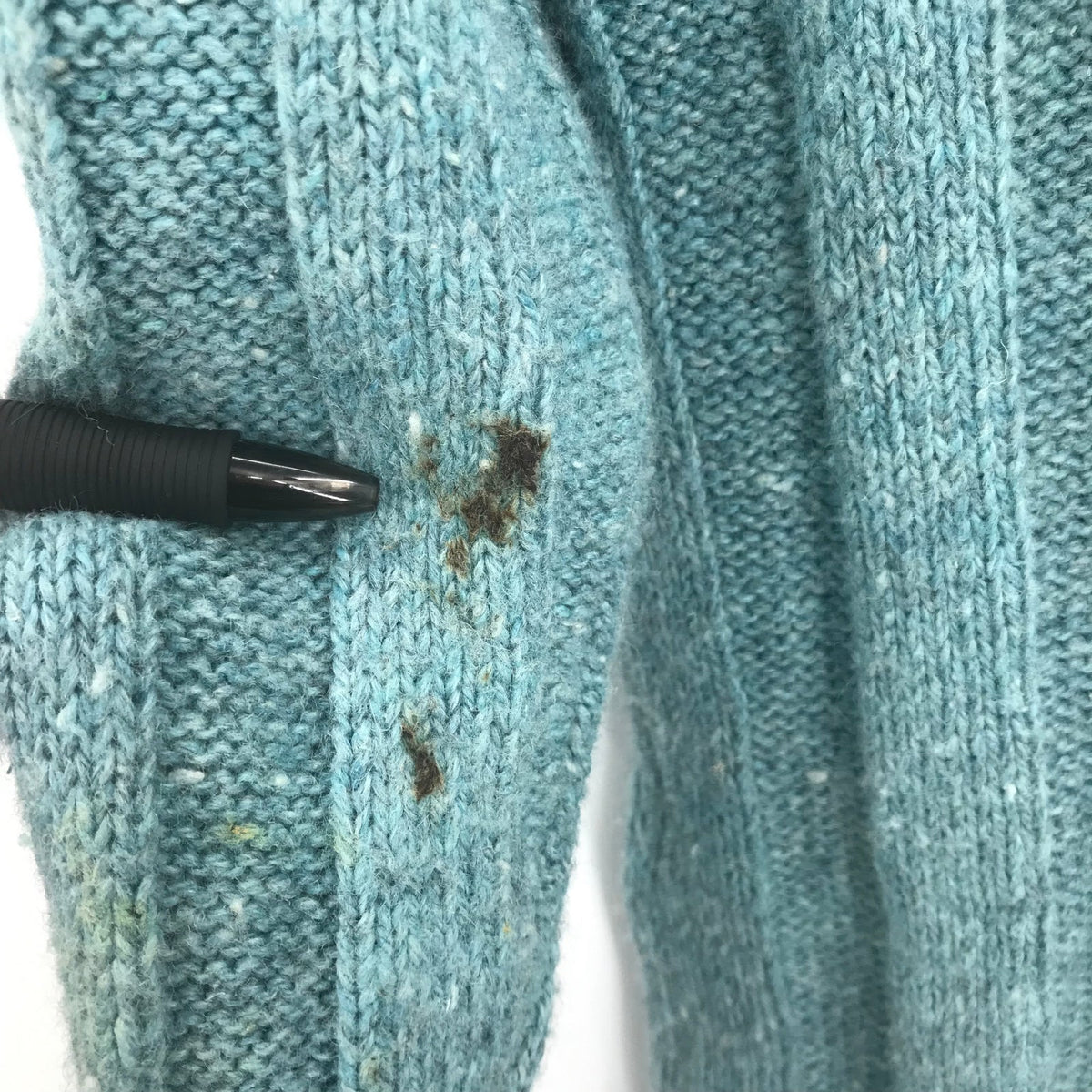 Woolrich Vintage SKI Sweater Long Sleeve 3/4 Zip Knit Pullover Blue X-Large