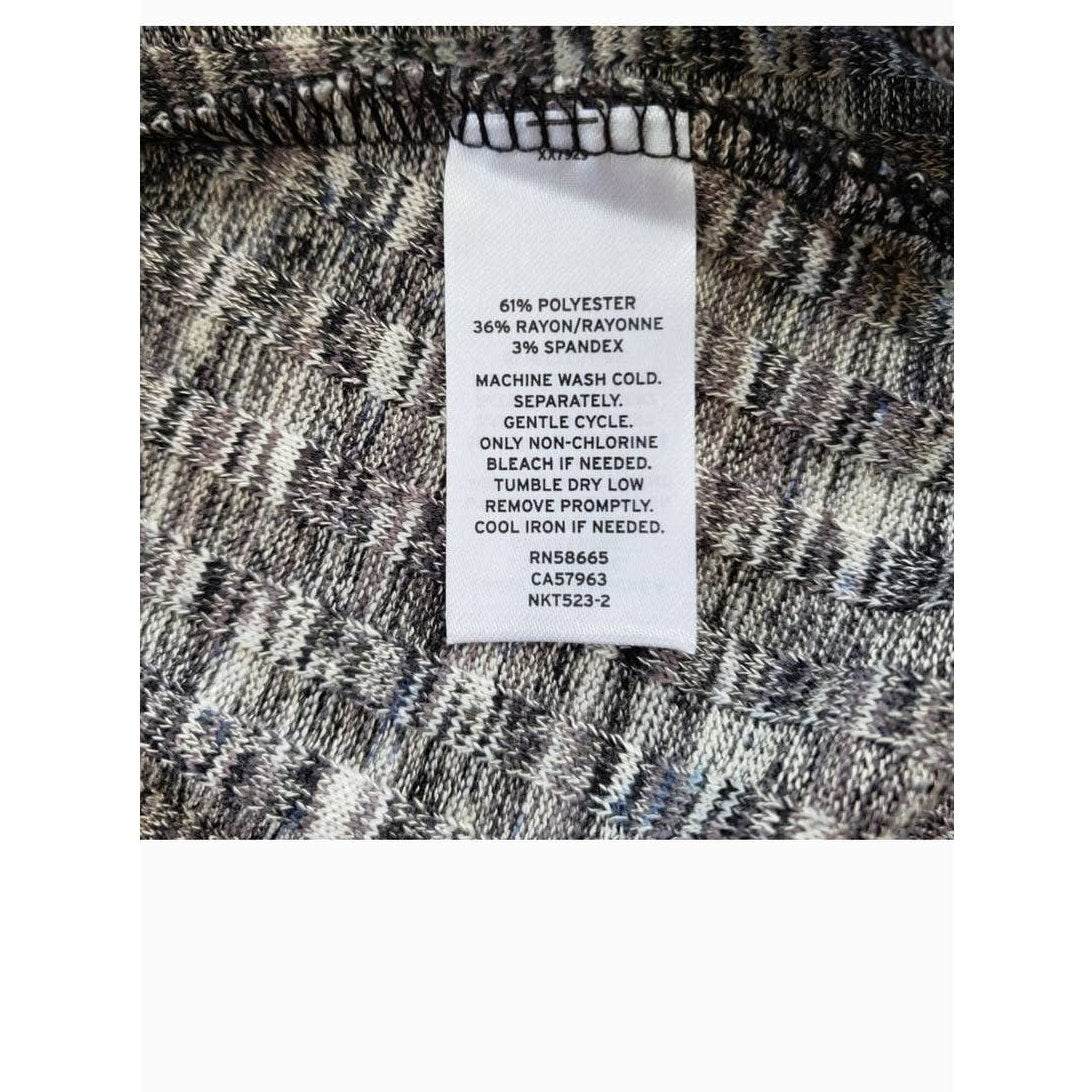 14th and Union gray Mélange Marled Rib Turtleneck long sleeve sweater medium NEW
