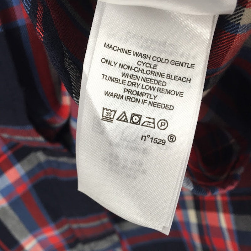 Lauren Ralph Lauren Plaid button up Medium red blue long sleeve cabin farm