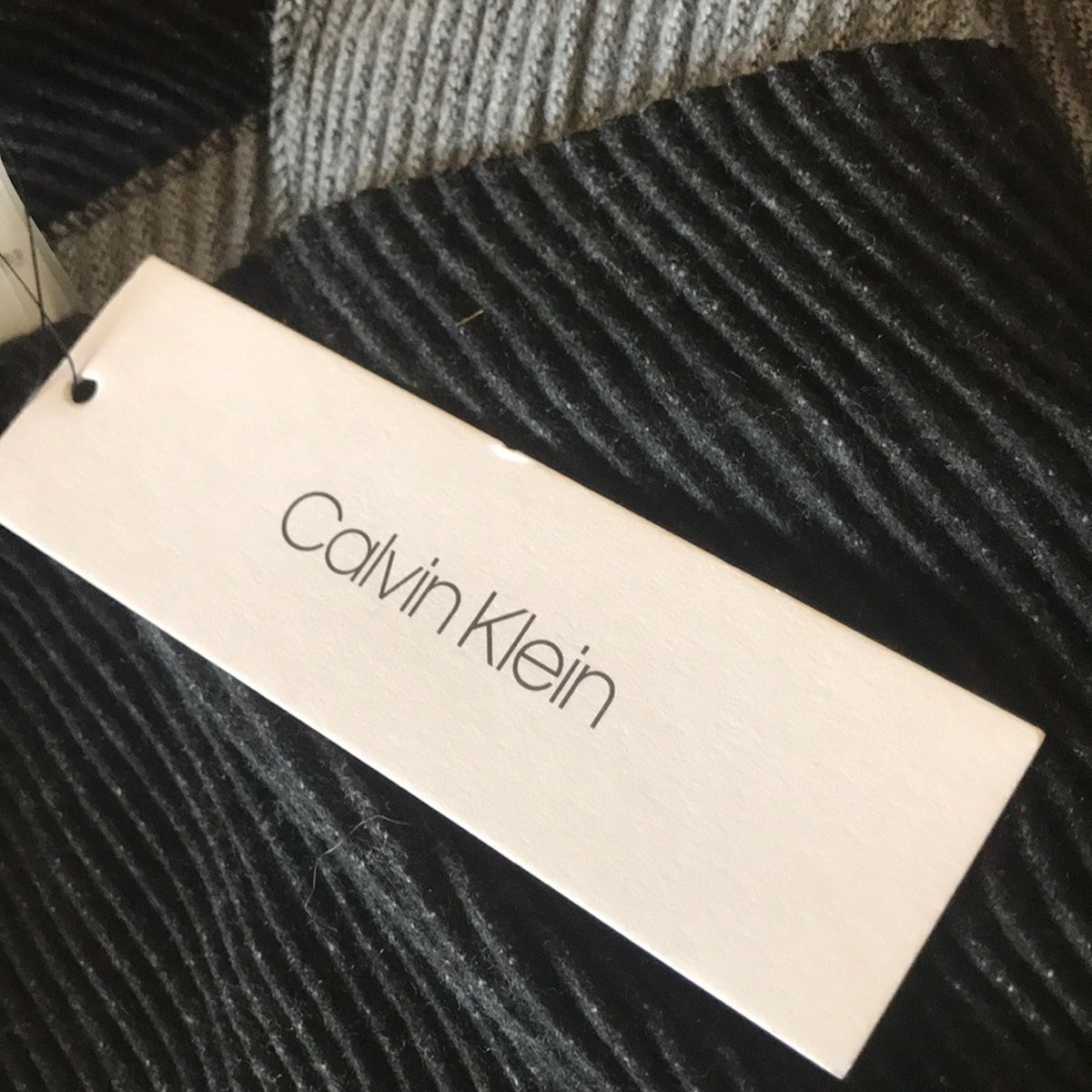 Calvin Klein Double Faced Pleated Blanket Scarves