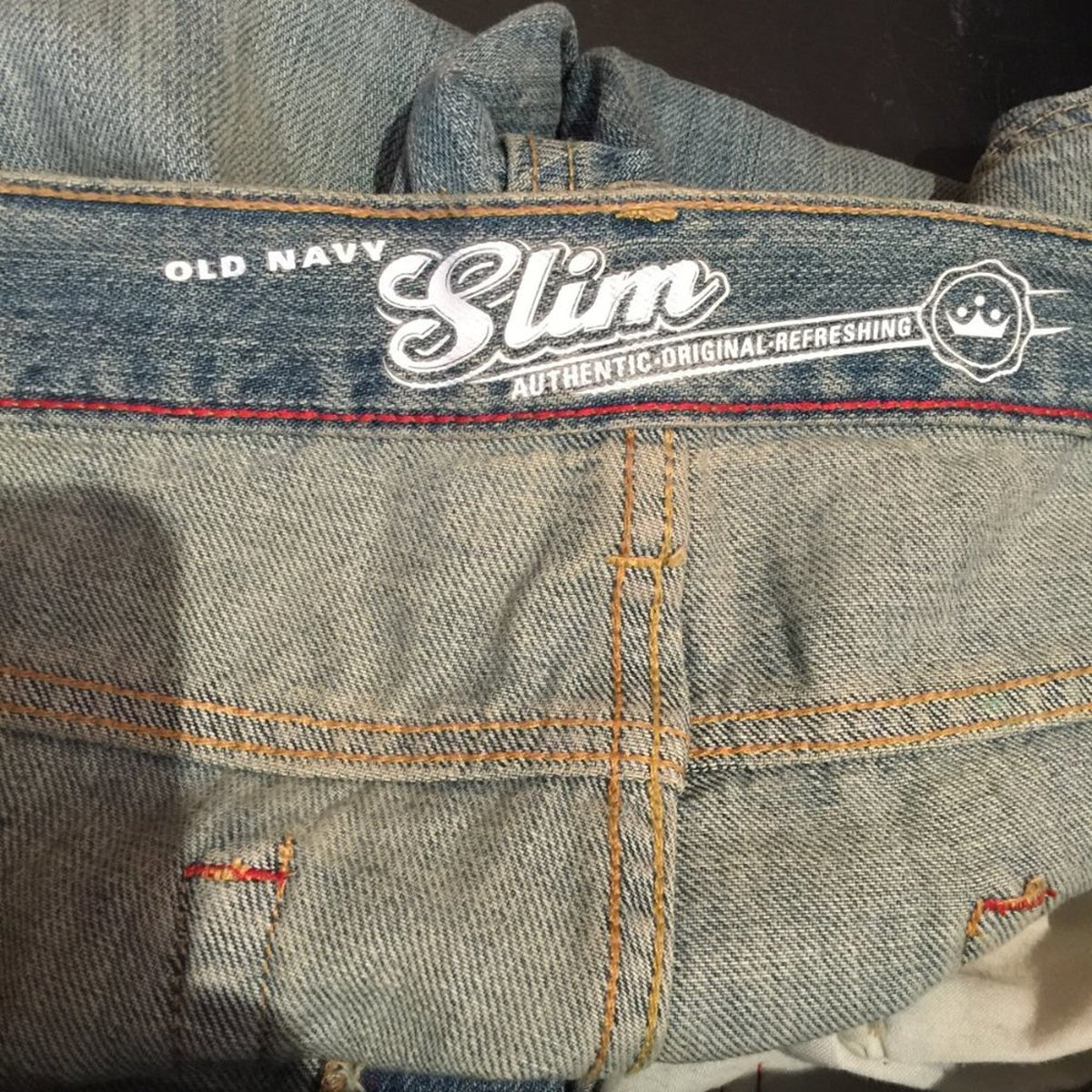 Old Navy Slim Authentic Original Refreshing 34 Waist Inseam 34 Blue Jeans Boot