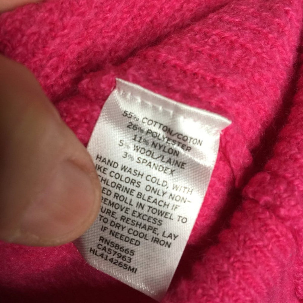 Chelsea 28 Pullover Sweater Long Sleeves Ribbed Trim Crew Neck Pink Large
