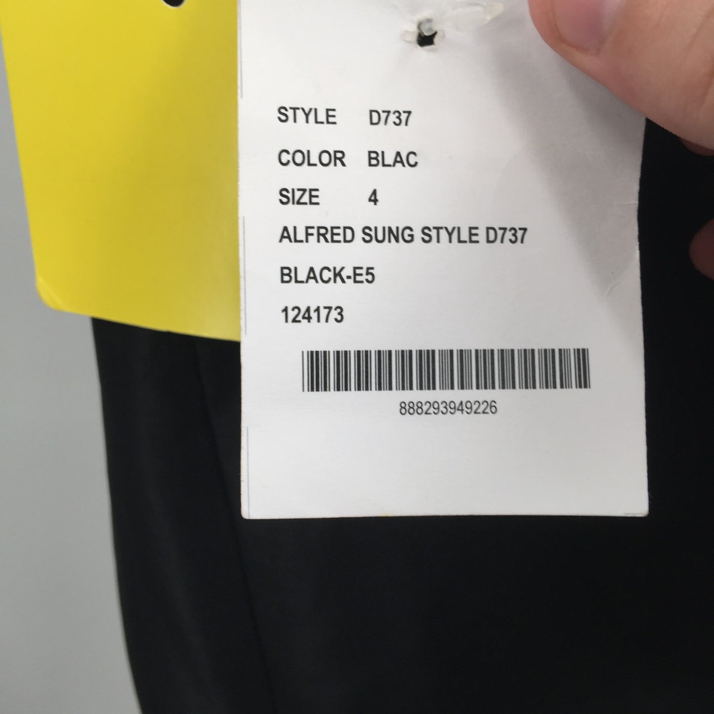 Alfred Sung Fit & Flare Maxi Dress Sleeveless Crew Neck Zip Back Black SZ 4 NWT