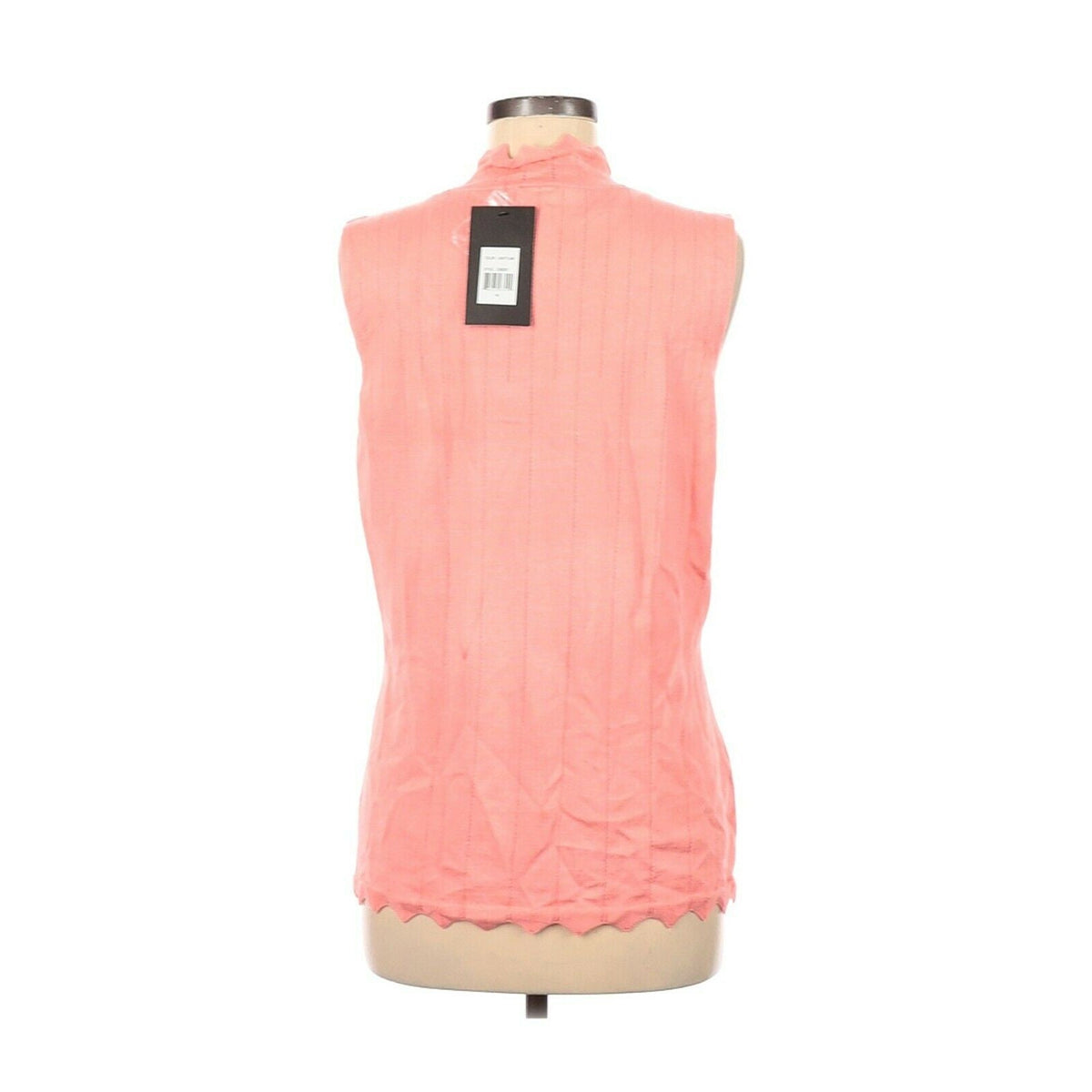 Devotion by Cyrus Boho Pink Pullover Sweater Sleeveless Mock Neck Size Medium