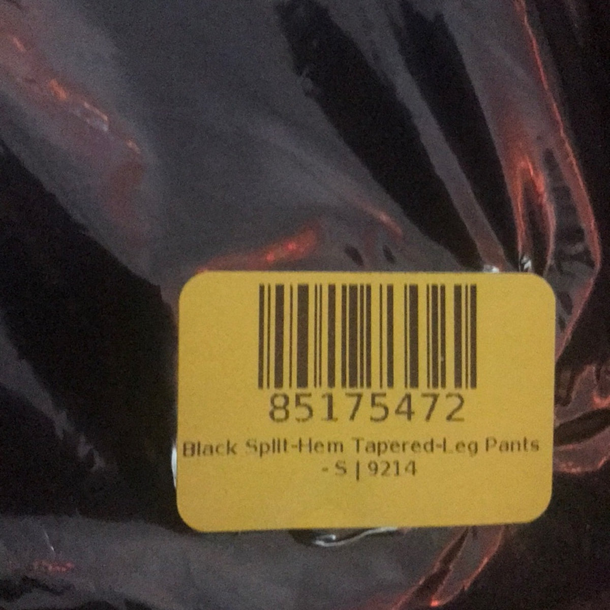 Bella Floré NEW Black Split Hem Tapered Leg Pants Size Small