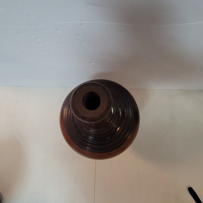 Turned wood Large single piece with opening in top 10"