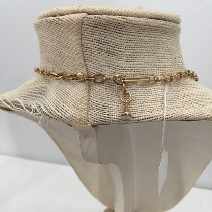 Vintage Necklace Matching Clip On Earring Gold Crystal Choker Style Reticulated