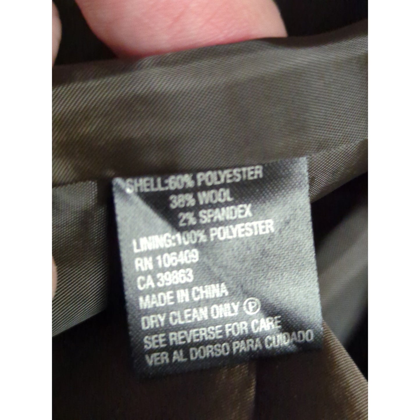 Antonio Melani Brown Cropped Pick Stitch Bolero Jacket Wool Blend Career Shrug 8