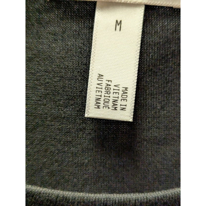 Leith Charcoal Gray Ruched Sleeveless Bodycon Dress Size Medium Casual