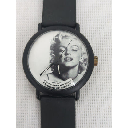 Vintage 1987 Marilyn Monroe Quartz Watch Estate Edition Japan Movt. Rubber Band