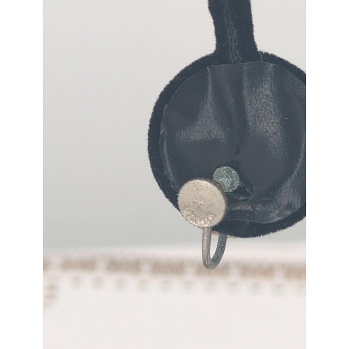 Vintage Mid-Century Silver-Tone Dome Screw Back Earrings Round Minimalist