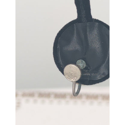 Vintage Mid-Century Silver-Tone Dome Screw Back Earrings Round Minimalist