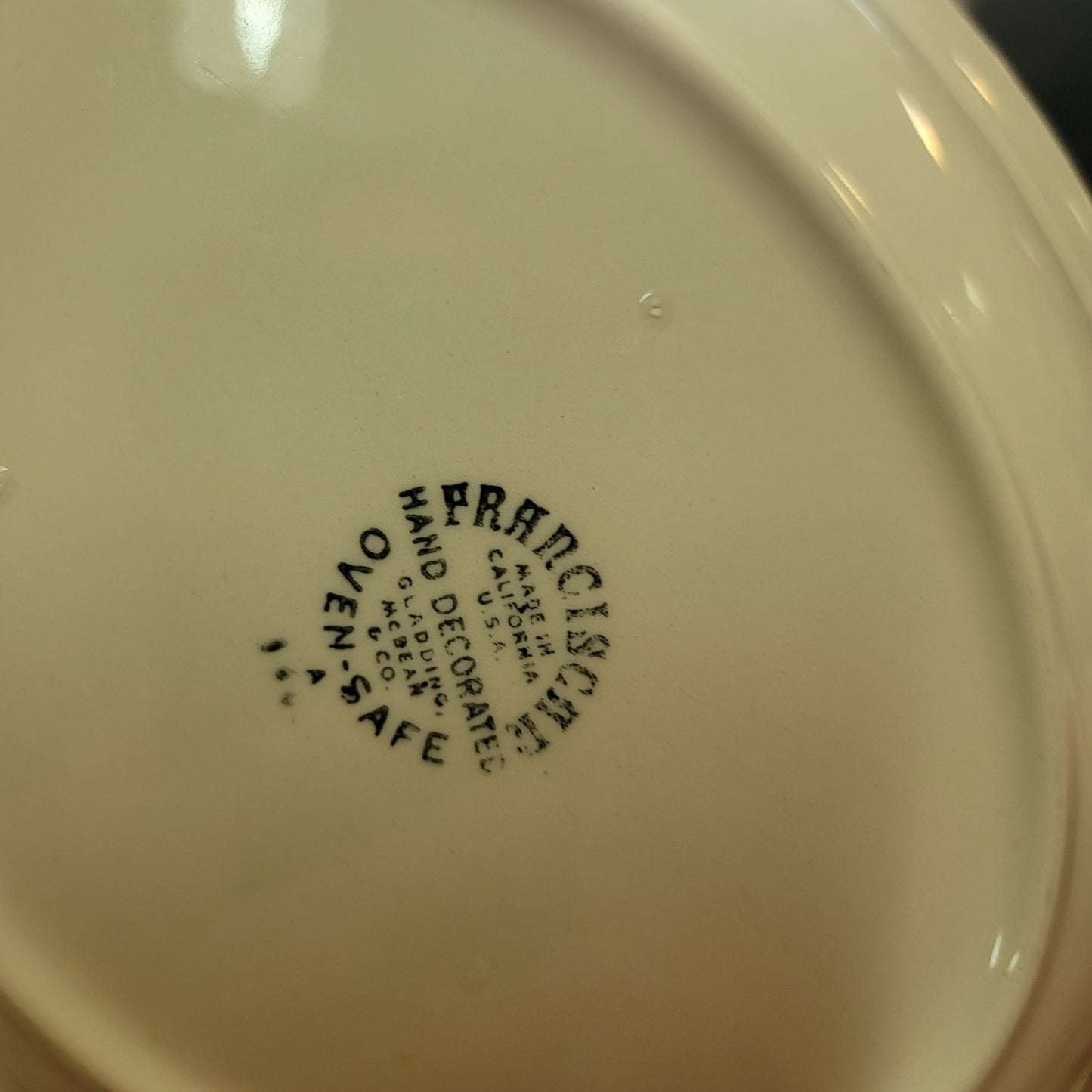 Relish CHILD'S DIVIDED Plate Apple USA Backstamp FRANCISCAN ceramic dinnerware